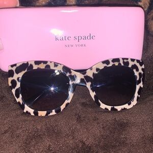 Kate Spade Leopard Sunglasses with Case